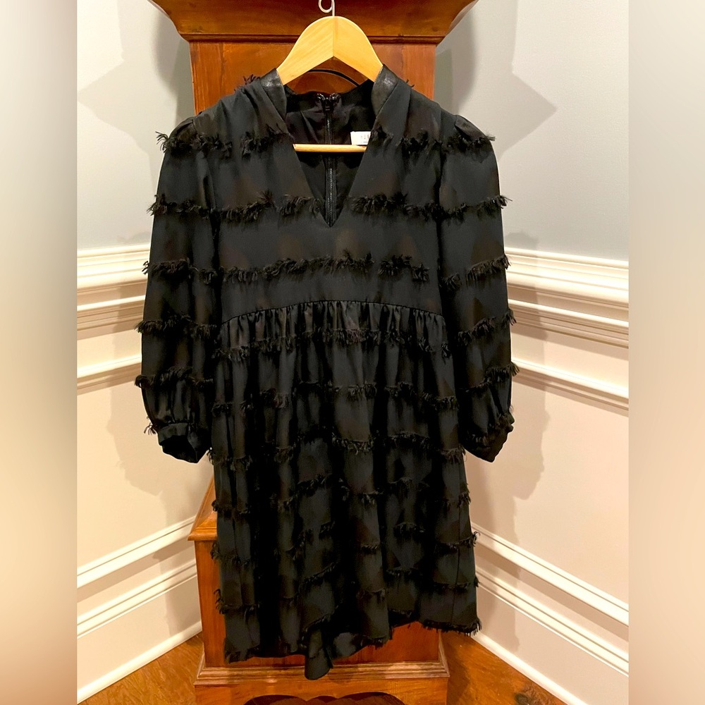 Hunter Bell Dress - Faux Leather small collar - excellent condition